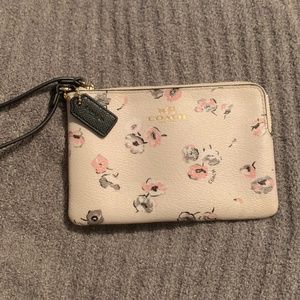 Coach Floral Wristlet